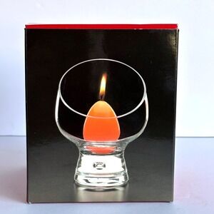 Vtg Dansk Candlelight Glass Candle Holder MCM Style Belgian Design Tea Light New